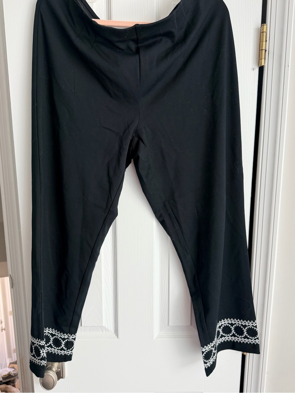 J. Jill Black trousers ankle length size large.